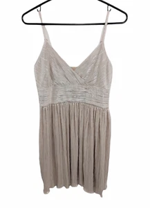 NWT AX Armani Exchange Silver Metallic Cocktail Dress Women's Size 6 - Picture 1 of 5