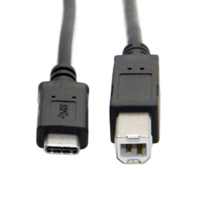 USB-C USB 3.1 Type C Male Connector to USB 2.0 B Type Male Data Cable for Laptop - Image 1 of 4