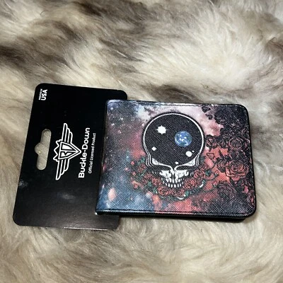 NWT Buckle-Down Men's Wallet - Grateful Dead Space Your Face Design - Nice! - Image 1 of 4