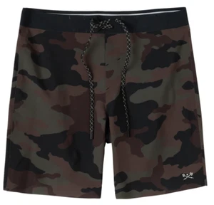 Dark Seas Division Zenith Boardshort-Corto de Natación Sin Costuras para Hombre-Camuflaje Oscuro-Talla 28 - Imagen 1 de 11