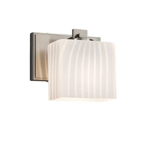 Justice Design LED Era 1LT Sconce, Nickel - FSN-8447-55-RBON-NCKL-LED1-700 - Picture 1 of 1