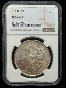 1900 Morgan Silver Dollar $1 NGC MS66+ Gem Plus Uncirculated - Picture 1 of 4