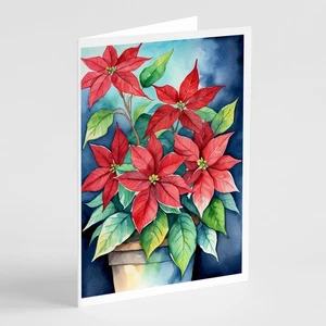 Weihnachtsstern Grußkarten und Umschläge 8 Stück DAC8613GCA7P - Bild 1 von 3