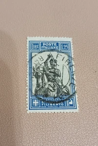 ITALIA REGNO FRANCOBOLLO 1929 4 CENTENARIO NASCITA EMANUELE FILIBERTO USATO 1,25 - Foto 1 di 1