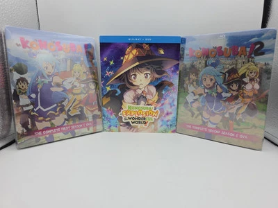 New * KonoSuba Steelbook Lot - Season 1 + 2 + OVAs Blu-Ray Complete explosion - Image 1 of 4