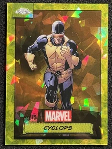 2024 Topps Chrome Marvel Sapphire Edition Cyclops Yellow Refractor /75 #8 - Bild 1 von 2