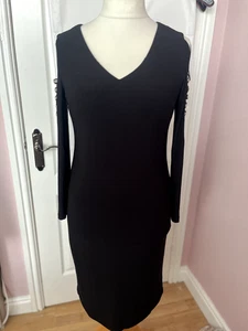 BNWT Ronni Nicole 'O So Slim Stunning Detailed Sleeves Slimming Dress Size 12 - Picture 1 of 12