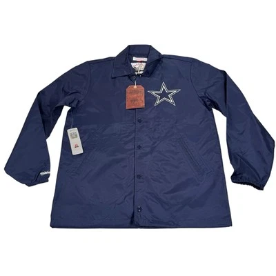 Chaqueta cortavientos Mitchell Ness talla mediana nueva con etiquetas Dallas Cowboys Coaches Foto 1 de 4