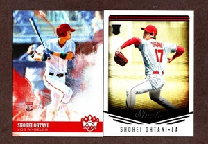(2) 2018 Panini Studio Holofoil / Diamond Kings SHOHEI OHTANI (RC) rookie [Mint] - Picture 1 of 2