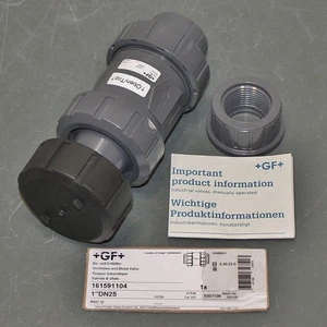 Válvula de ventilación y purga GF 161591104, 1" NPT / tubo de enchufe, EPDM, polipropileno - Imagen 1 de 8
