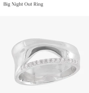 Silpada Big Night Out Ring Sterlingsilber CZ Größe 7 R6839CZ - Bild 1 von 4