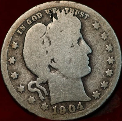 1904-O New Orleans Mint Silver Barber Quarter - Image 1 of 2
