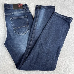 Ecko Unltd. Unlimited Jeans sportliche Passform Herren Größe 32 x 30 Stretch dunkle Waschung gebraucht, in einwandfreiem Zustand - Bild 1 von 11