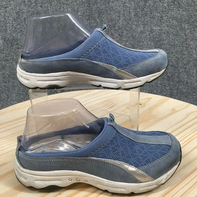Easy Spirit Shoes Womens 6.5 M All In Time Mule Sneakers Blue Leather Closed Toe - Image 1 of 4