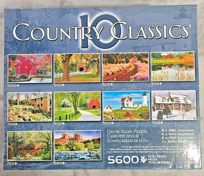 Puzzles Jigsaw 10 Country Classics Favorites Deluxe Scenes 5600 Piece - Image 1 of 3