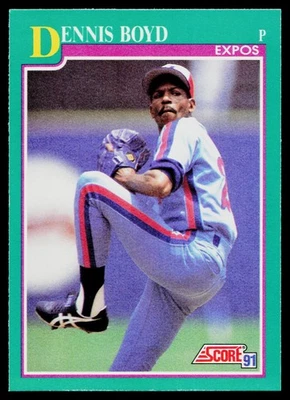 1991 Score Dennis Boyd #202 Montreal Expos - Image 1 of 2
