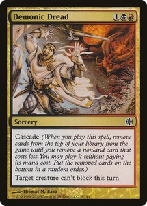 1x Demonic Dread - LP - Alara Block - SPARROW MAGIC mtg - Picture 1 of 1