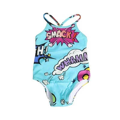 Dolce & Gabbana Enfants Maillot Bleu Dessin Animé Imprimé one piece S. Tag 12/ - Photo 1/4