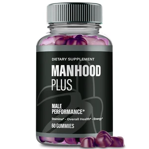 Manhood Plus Advanced Men's Health Gummies for Increased Energy and Stamina 60ct - Picture 1 of 3