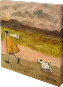 Sam Toft - Racing The Clouds Home - 30 x 30cm Canvas Print Wall Art WDC91778 - Picture 1 of 1