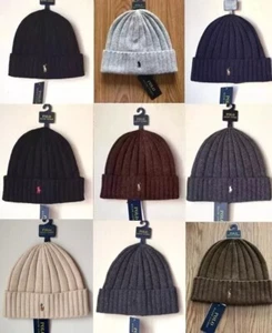Polo Ralph Lauren Men's Wool Blend Ribbed Cuff Knit Beanie Hat (NWT) See Note - Picture 1 of 66