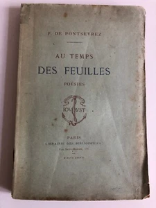 P De Pontsevrez A Temps De Hojas Envío De L Autor 1877 - Imagen 1 de 4