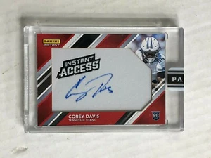 Corey Davis 2017 Panini Instant Access SP RC GU LOGO PATCH/AUTO 08/10! RIESIGER AUSVERKAUF - Bild 1 von 4