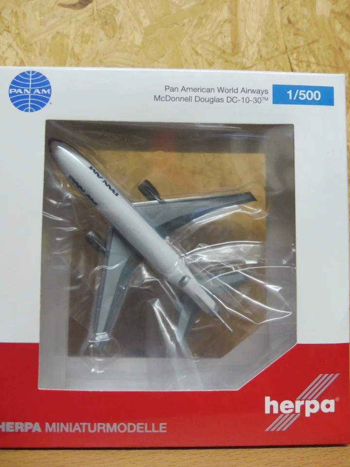 Herpa ,Pan American World Airways Mcdonnell Douglas DC-10-30 – N84NA „ Nr.534475 - Immagine 1 di 1