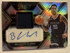 Brandon Clarke 2022-23 Autographed Memorabilia Game Used Jersey Silver #AM-BCK