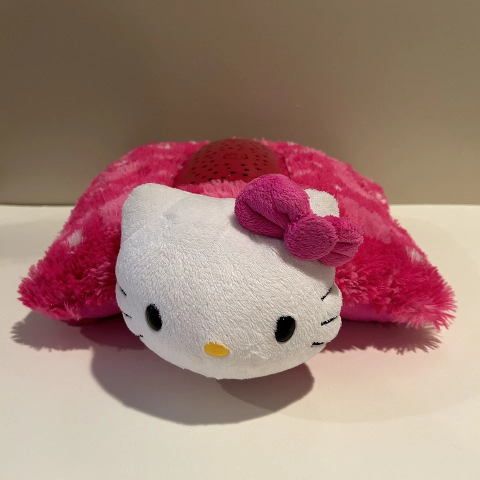 Hello Kitty Pillow Pets Dream Lites Plush Nightlight Year 2013 Pink Red Sanrio - Image 1 of 4