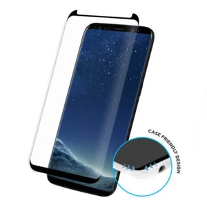 New 3D Samsung Galaxy S9 100% Genuine Tempered Glass Screen Protector Black - Picture 1 of 1