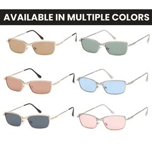 Gafas de sol para mujer de lujo diseñador de moda UV400 nuevas elegantes con marco de metal tonos - Imagen 1 de 37