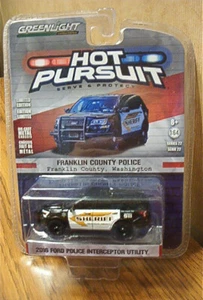 Greenlight Hot Pursuit 2016 Ford Police Intercptr Utilty Franklin Cty WA 42790-E - Picture 1 of 2