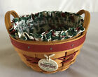 Longaberger - TREE TRIMMING 1999 PEPPERMINT Red BASKET  COMBO //MIB//