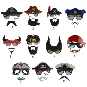 Pirate Beard Sunglasses Halloween Glasses Festival Party Decoration Cosplay Prop - Picture 1 of 10