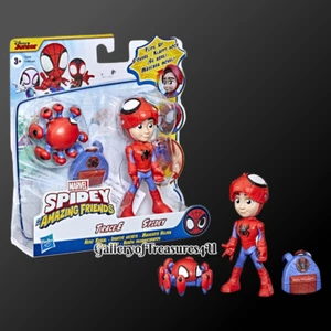 Marvel Spidey and his Amazing Friends Hero Spidey Trace-E 2 Pack Flip Mask 4" - Picture 1 of 6