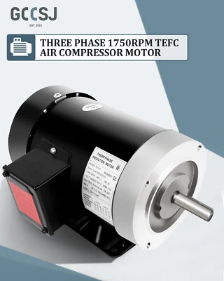 1.5 HP General Purpose Electric Motor Three Phase 1750RPM 56C  230/460V TEFC - Image 1 of 4