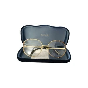 GUCCI Demo Round Ladies Eyeglasses GG0596OA 003 58 - Picture 1 of 12