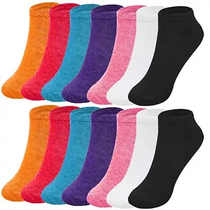 7 Pairs Ankle Socks for Women Cute Socks Colorful Non Slip Cotton Socks Athle... - Picture 1 of 7