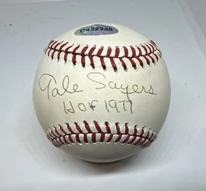 Gale Sayers Signed Autographed Ball. Inscribed HOF 1977. Beckett. - Picture 1 of 6