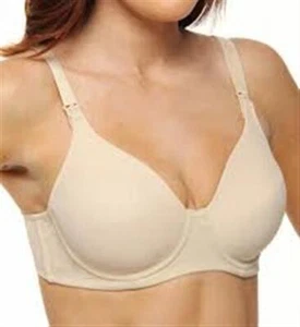 NWOT Leading Lady 40C Molded Seamless Underwire Nursing Bra 410 Beige 120687 - Picture 1 of 3