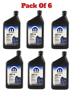 Mopar 68218057AB ATF+4 Automatic Transmission Fluid 1 Quart 6 Pack - Picture 1 of 2
