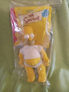 1998 Homer Simpson In Underwear 10" Plush New Suction Cup. Vivid Imaginations - Picture 1 of 2