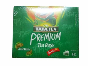 Tata Tea Bags Premium 100 Dips Pack Contains both Big Leafs and Small Leafs - Picture 1 of 1