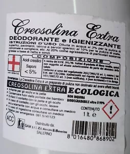 Creosolina Extra 1 LT disinfettante igienizante battericida per pulizia di canil - Foto 1 di 1