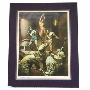 1976 BORIS VALLEJO - LA PRINCIPESSA VERDE - LITOGRAFIA FIRMATA 97/100 - LA STAMPA MYLOS - Foto 1 di 4