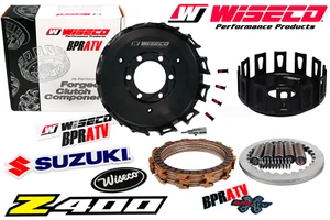 Suzuki LTZ400 Z400 '03-14 Wiseco Forged Clutch Basket HD Plates Springs Kit Race - Picture 1 of 24