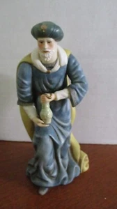 O'Well Porzellan 6,25" WISEMAN mit GLAS Weihnachten KRIPPE FIGUR SKULPTUR - Bild 1 von 5