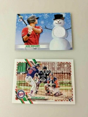 ALEX KIRILLOFF 2021 Topps Holiday RC📈 Rookie Patch Minnesota Twins WRC-AK +Base - Image 1 of 3