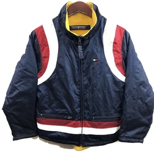 Tommy Hilfiger • YOUTH MEDIUM • Vintage USA Flag Windbreaker Nylon Bomber Jacket - Picture 1 of 8